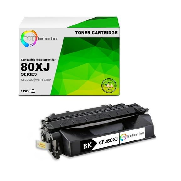TCT 80XJ Jumbo Toner Cartridge - TAA Compliant Compatible Replacement for HP 80X CF280X Black High Yield Jumbo