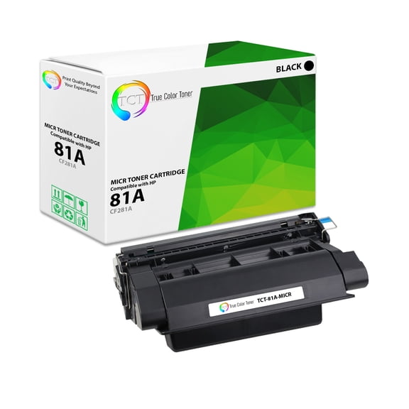 TCT 81A MICR Toner Cartridge - Premium Compatible Replacement for HP 81A CF281A MICR Black
