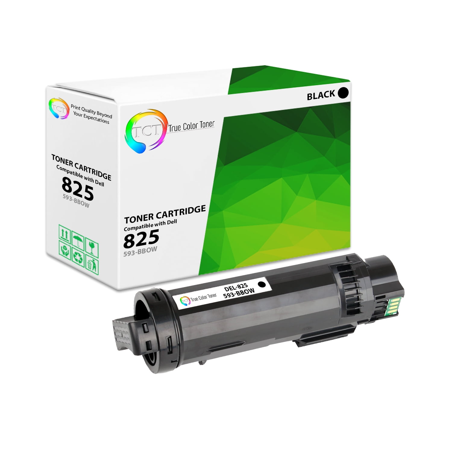 TCT 825 Black Toner Cartridge - Compatible With Dell 825K 593-BBOW ...
