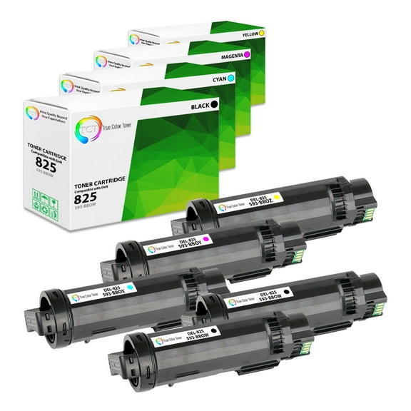 TCT 825 Toner Cartridge 5 Pack - Premium Compatible Replacement for Dell H625CDW H825CDW S2825CDN Printers