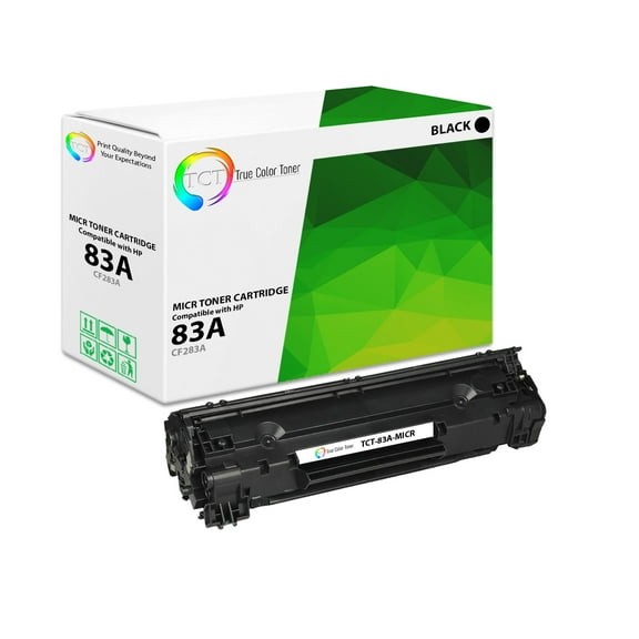 TCT 83A MICR Toner Cartridge - Premium Compatible Replacement for HP 83A CF283A MICR Black