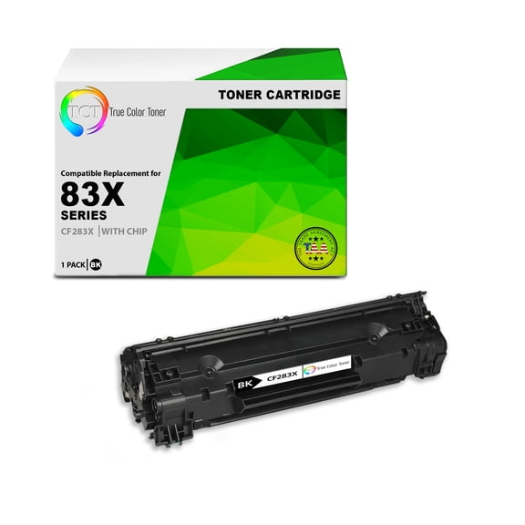 TCT 83X Toner Cartridge - TAA Compliant Compatible Replacement for HP 83X CF283X Black High Yield