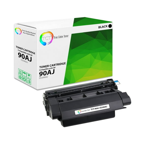 TCT 90AJ Jumbo Toner Cartridge - Premium Compatible Replacement for HP 90AJ CE390AJ Jumbo Yield Black