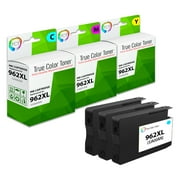 TCT 962XL Color Ink Cartridge 3 Pack - Compatible With HP 962XL High Yield