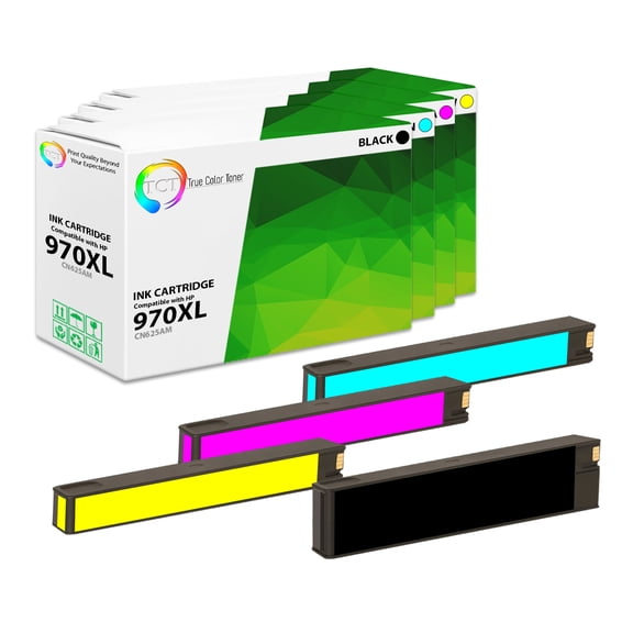TCT 970XL 971XL Ink Cartridge 4 Pack - Compatible With HP 970XL 971XL