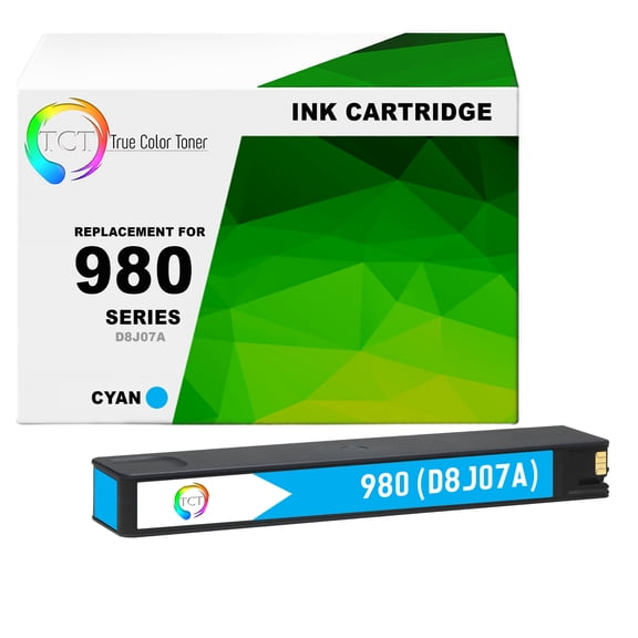 TCT 980 Cyan Ink Cartridge - Compatible With HP 980 D8J07A Cyan
