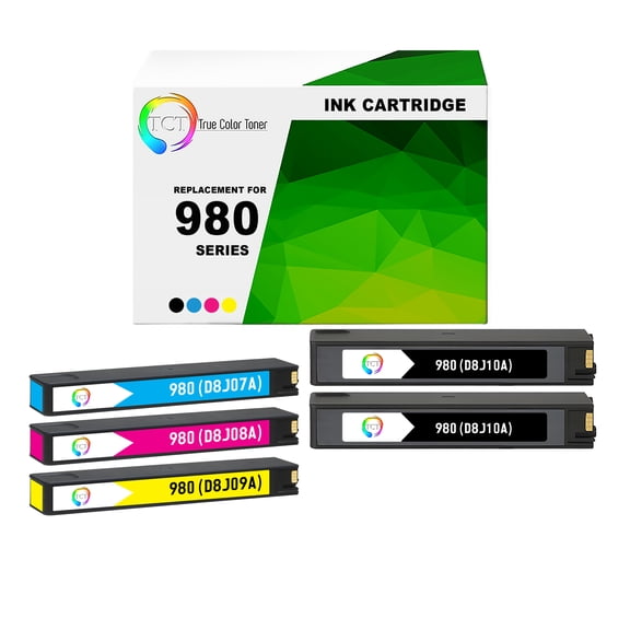 TCT 980 Ink Cartridge 5 Pack - Compatible With HP 980