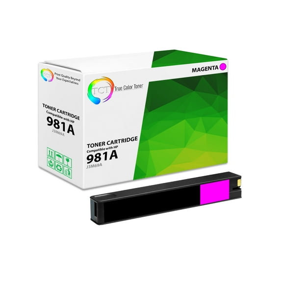 TCT 981A Magenta Ink Cartridge - Premium Compatible Replacement for 981A J3M69A Magenta