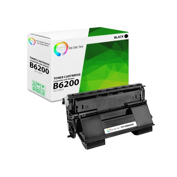 TCT B6200 Toner Cartridge - Premium Compatible Replacement for Okidata B6200 52114501 Black
