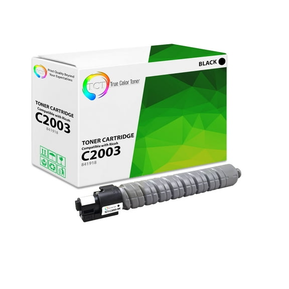 TCT C2003 Black Toner Cartridge - Premium Compatible Replacement for Ricoh Aficio C2003 841918 Black