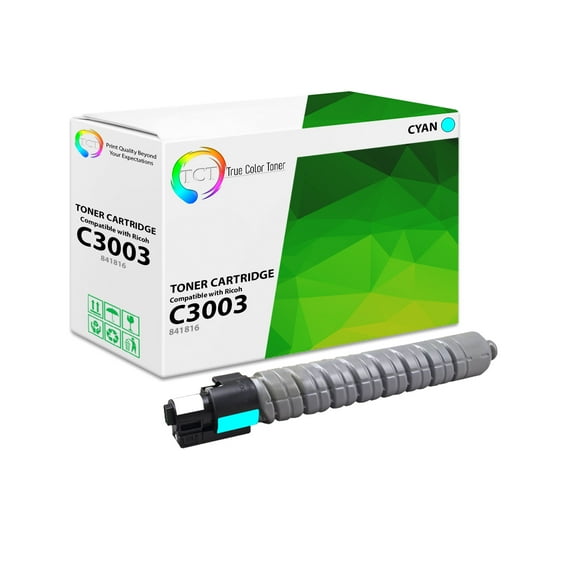 TCT C3003 Cyan Toner Cartridge - Premium Compatible Replacement for Ricoh Aficio C3003 841816 / 841820 Cyan