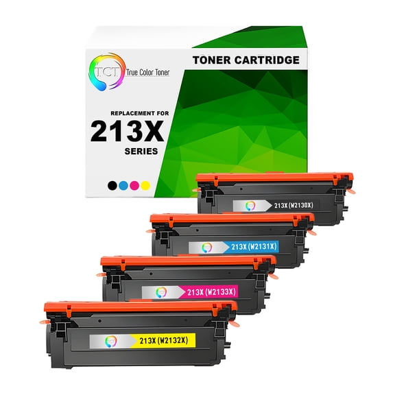 TCT 213X Toner Cartridge 4 Pack - Compatible With HP 213X High Yield