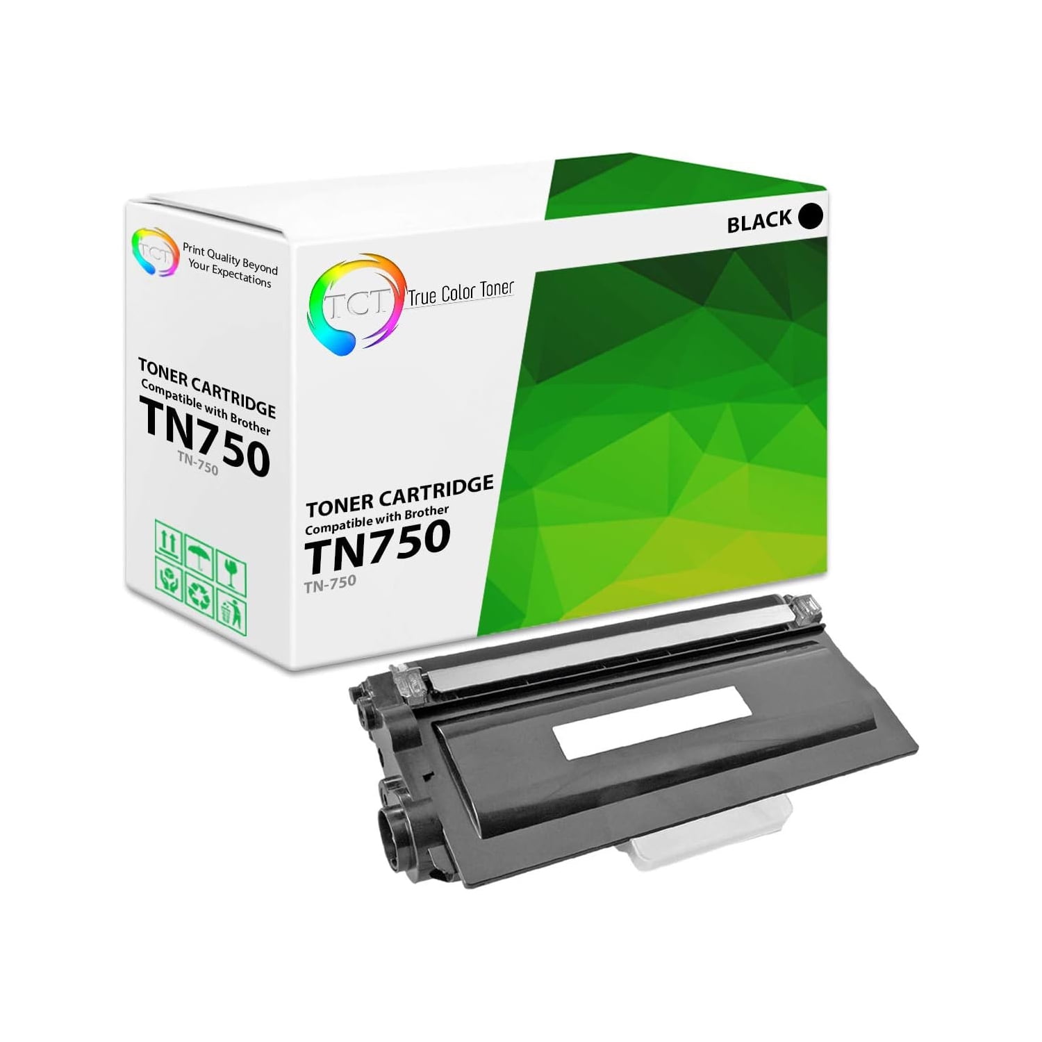 Tn750 TCT, Toner Cartridge, TN750, High Yield Black 8,000 Pages - Walmart.com