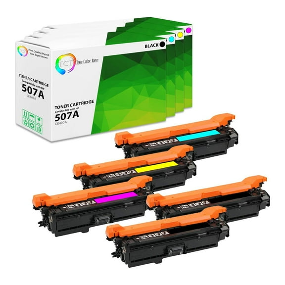 TCT 507A Toner Cartridge 5 Pack - Premium Compatible Replacement for HP 507A