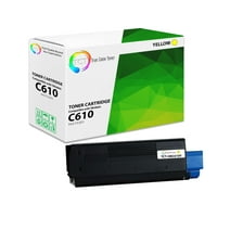 TCT Compatible Toner Cartridge Replacement for the Okidata C610 Series - 1 Pack Yellow