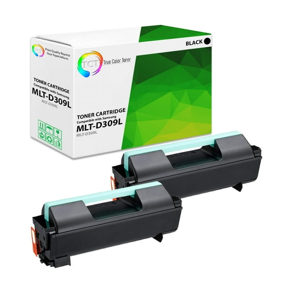 TCT D309L Toner Cartridge 2 Pack - Compatible With Samsung MLTD309L MLT-D309L Black High Yield