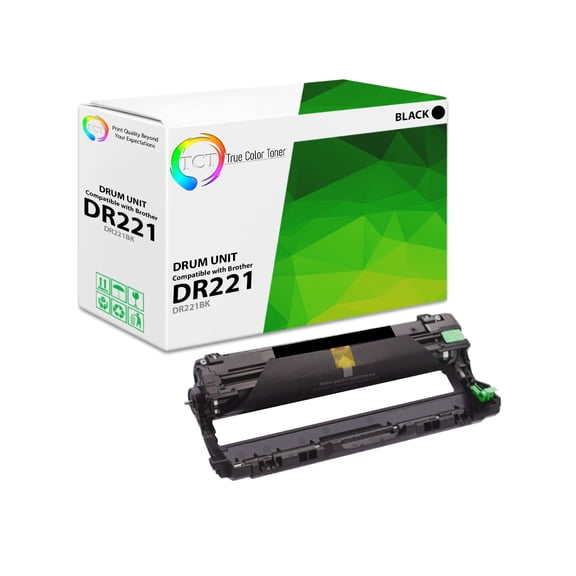 TCT DR221 Black Drum Unit - Compatible With Brother DR-221 Black