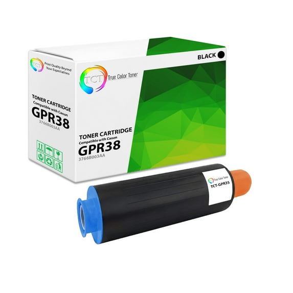 TCT GPR38 Toner Cartridge - Premium Compatible Replacement for GPR-38 GPR38 3766B003AA Black