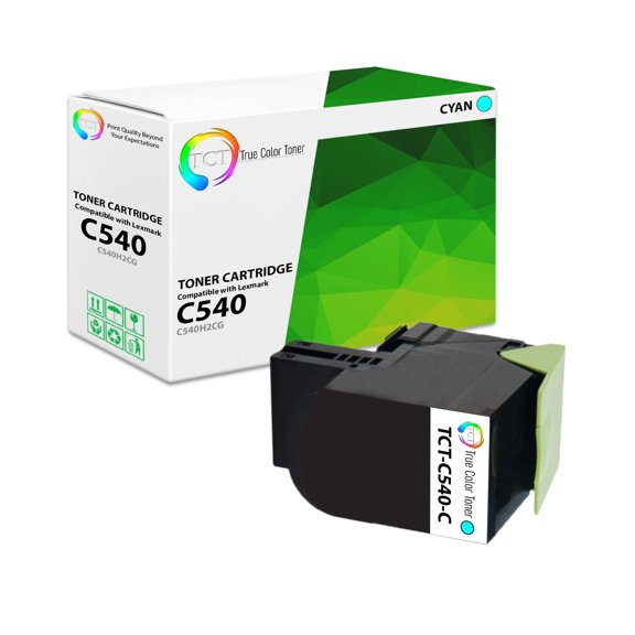 TCT Premium Compatible Toner Cartridge Compatible With Lexmark C540 C540H1CG Cyan