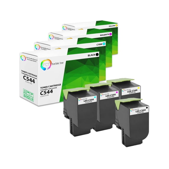 TCT Premium Compatible Toner Cartridge Compatible With Lexmark C544 C544X1KG C544X1CG C544X1MG C544X1YG High Yield