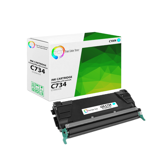 TCT Premium Compatible Toner Cartridge Replacement for Lexmark C734 C734A1CG Cyan