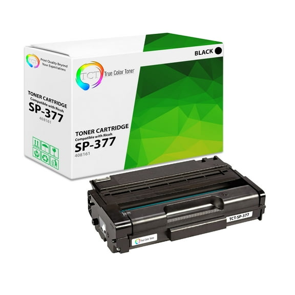 TCT SP-377 Toner Cartridge - Compatible With Ricoh Aficio SP-377 408161 Black