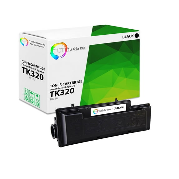 TCT TK320 Toner Cartridge - Premium Compatible Replacement for -Mita TK-320 TK-322 TK320 TK322 Black