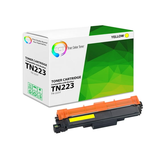 TCT TN223 Yellow Toner Cartridge - Premium Compatible Replacement for Brother TN-223 TN223Y Yellow