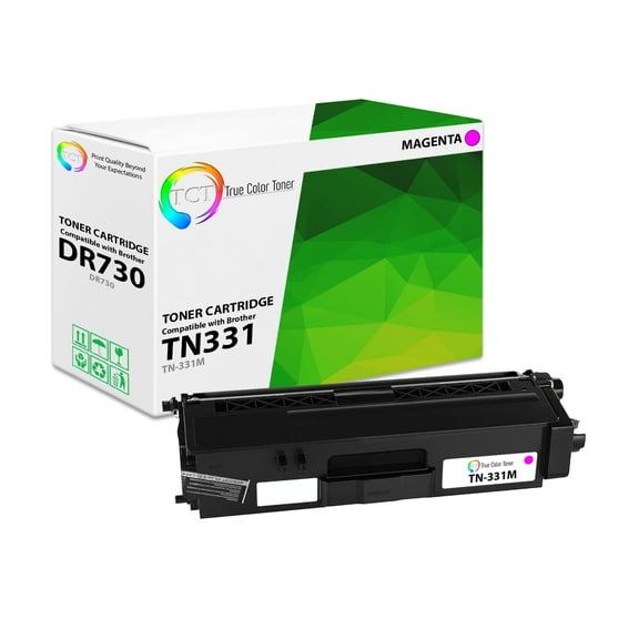 TCT TN331 Magenta Toner Cartridge - Premium Compatible Replacement for Brother TN331 TN-331M Magenta