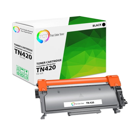 TCT TN420 Toner Cartridge - Compatible With Brother TN-420 TN420 Black