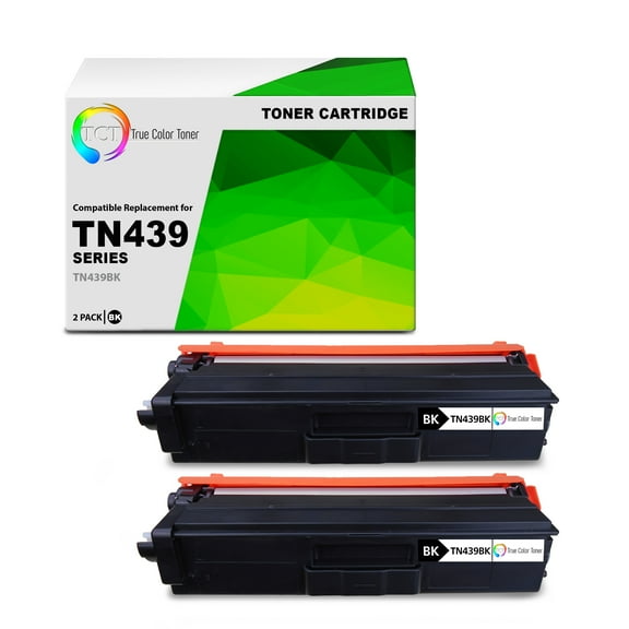 TCT TN439 Black Toner Cartridge 2 Pack - Premium Compatible Replacement for Brother TN439BK Black Ultra High Yield