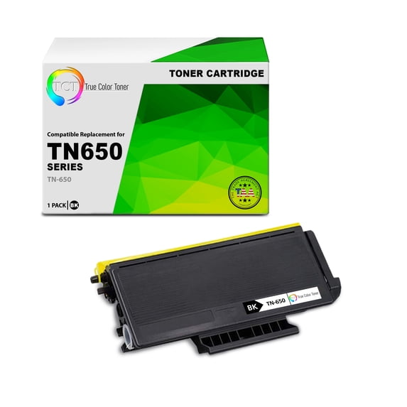 TCT TN650 Toner Cartridge - TAA Compliant Compatible With Brother TN-650 Black High Yield