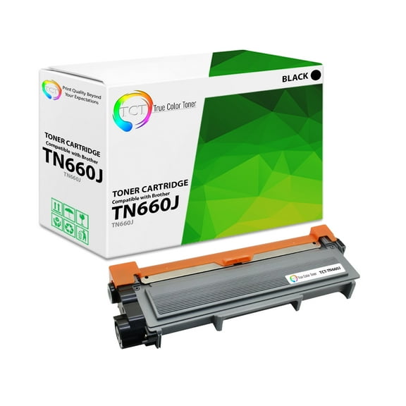TCT TN660 Toner Cartridge - Premium Compatible Replacement for Brother TN630 TN660 Jumbo Black