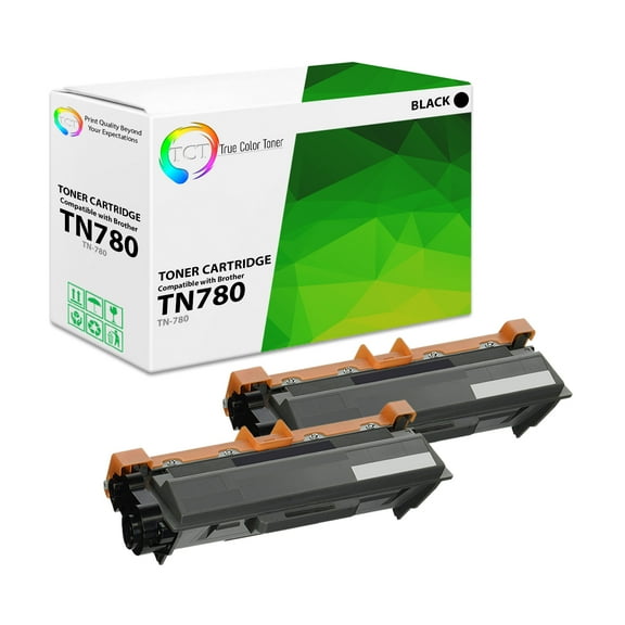 TCT TN780 Toner Cartridge 2 Pack - Premium Compatible Replacement for Brother TN-780 Black Super High Yield