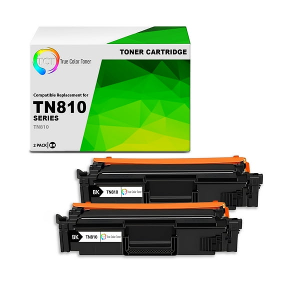 TCT TN810 Black Toner Cartridge 2 Pack - Premium Compatible Replacement for Brother TN810 TN-810 Black