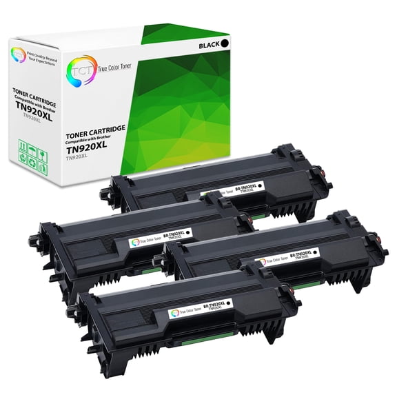 TCT TN920 Toner Cartridge 4 Pack - Compatible With Brother TN920 TN-920XL High Yield