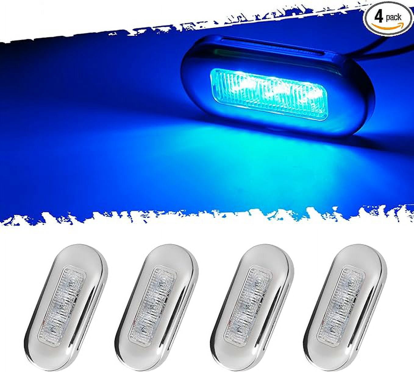 Interior Boat Lights Blue LED Marine Lights For Boats With Stainless ...