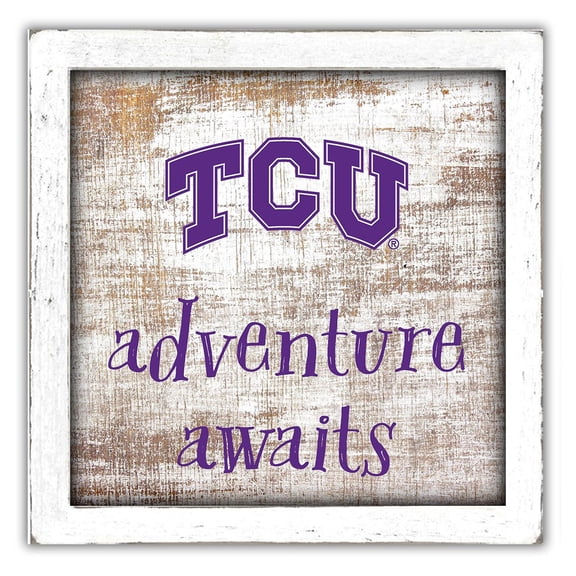 TCU Horned Frogs 14'' x 13'' Adventure Awaits Money Box