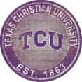 thumbnail image 1 of TCU Horned Frogs 24'' Round Heritage Logo Sign, 1 of 1