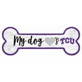 thumbnail image 1 of TCU Horned Frogs 6" x 12" Team Dog Bone Sign, 1 of 1