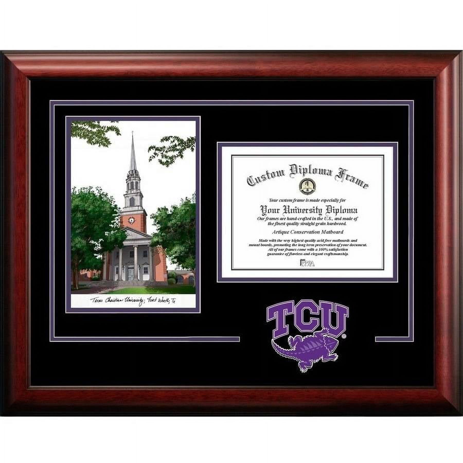 TCU Horned Frogs 8.5" x 11" Spirit Graduate Diploma Frame