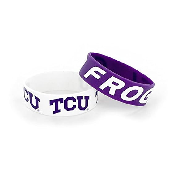 TCU Horned Frogs Bracelets 2 Pack Wide