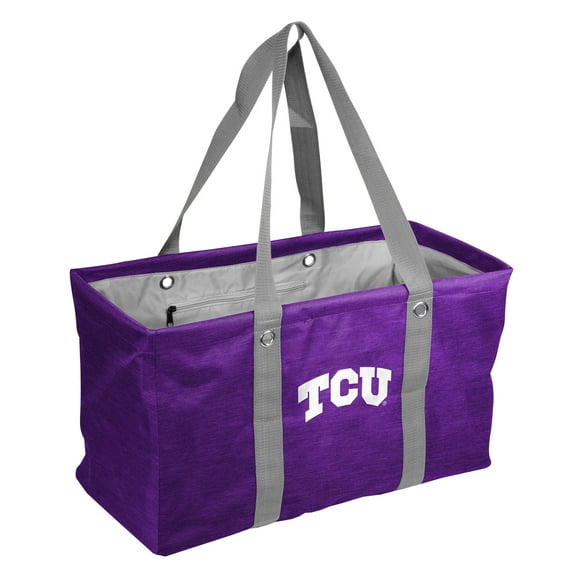TCU Horned Frogs Crosshatch Picnic Caddy Tote Bag