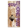 thumbnail image 1 of TCU Horned Frogs Distressed Bottle Opener, 1 of 1