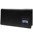 thumbnail image 1 of TCU Horned Frogs Leather Checkbook Cover Packaged in Gift Box (F), 1 of 1
