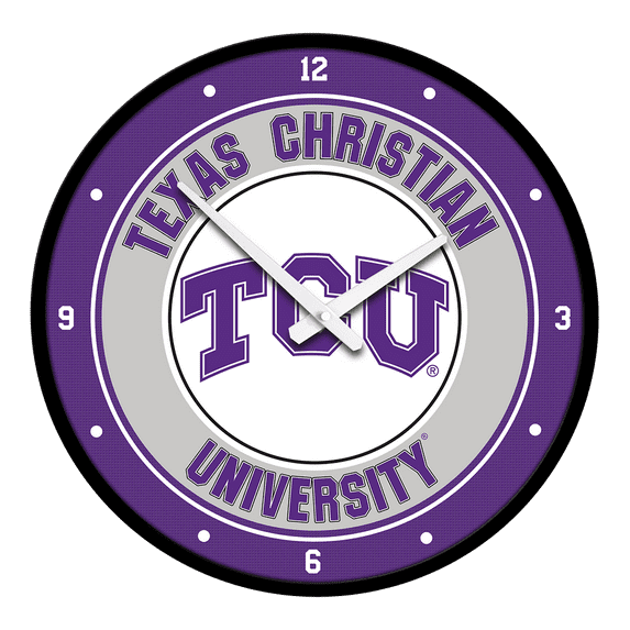 TCU Horned Frogs: Modern Disc Wall Clock