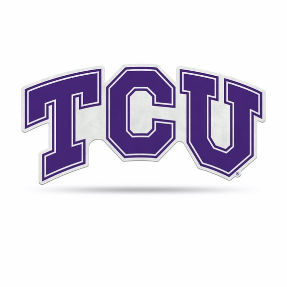 Tcu Shape Cut Primary Logo Pennant With Header Card