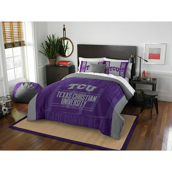 TCU Horned Frogs The Northwest Company Modern Take Full/Queen Comforter Set