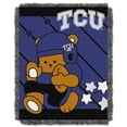 thumbnail image 1 of TCU OFFICIAL Collegiate Half Court Baby Woven Jacquard Throw, 1 of 4