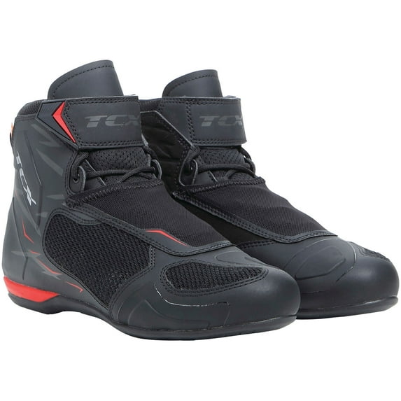 TCX R04D Air Mens Leather Motorcycle Shoes Black/Red 36 EUR